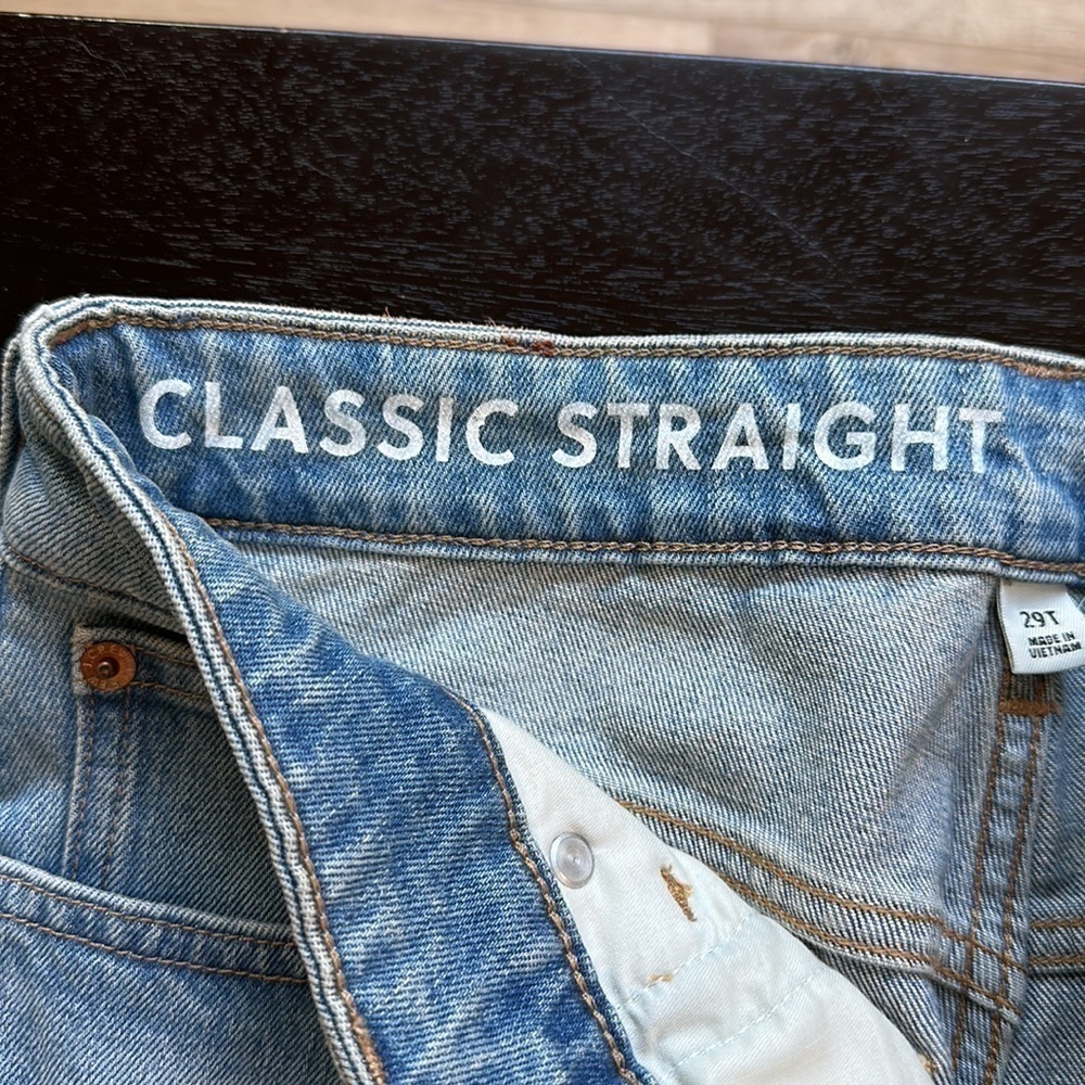 J. Crew factory classic straight jeans SZ 29T - Picture 4 of 10